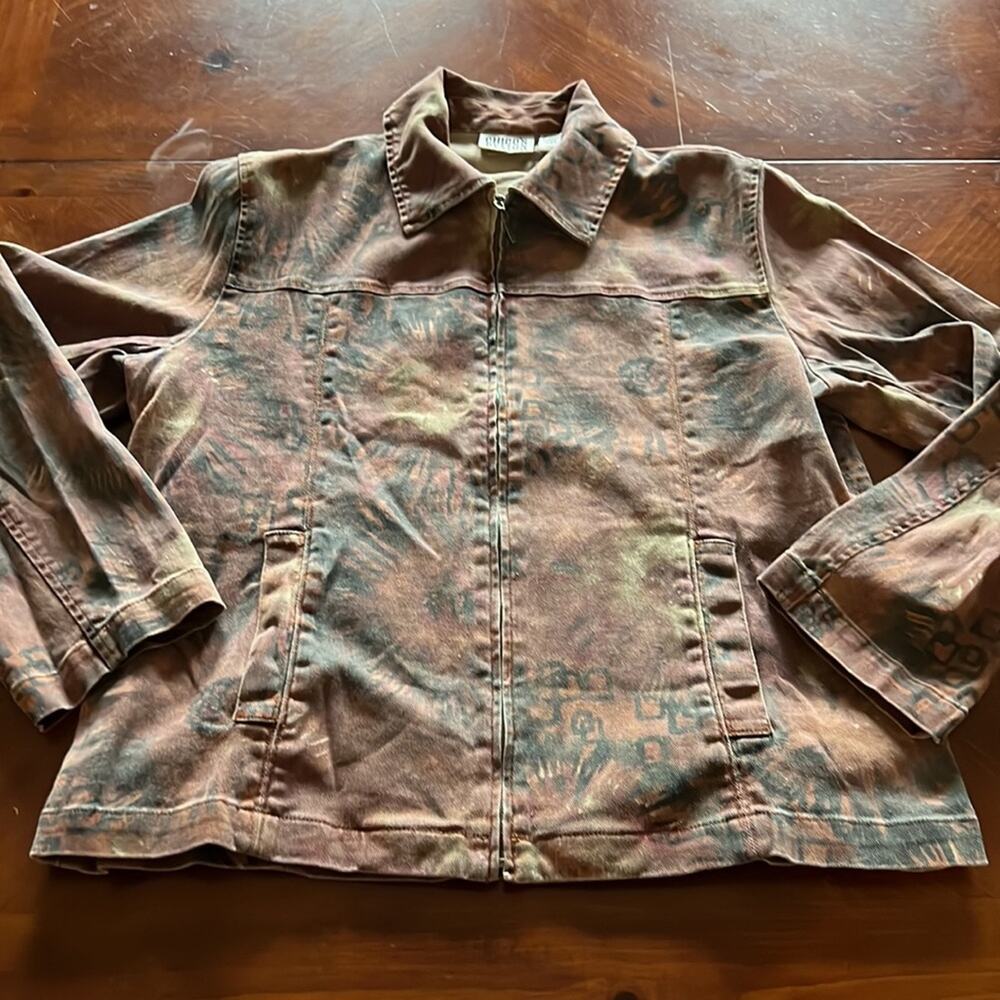 Chico's Brown And Black Patterned Jacket - image 6